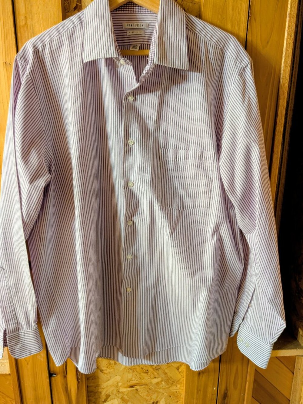 Men's Van Heusen Long Sleeved Shirt Size 17